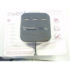 Ewent USB 2.0 card reader 3 port